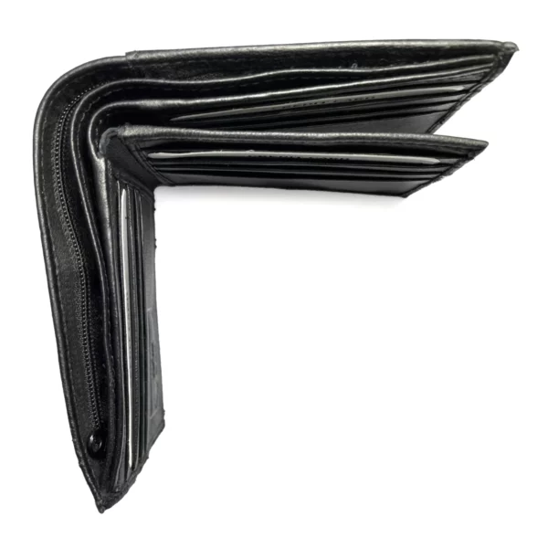 w505 down under leather billfold black 3