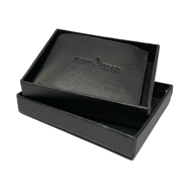 w505 down under leather billfold black 6