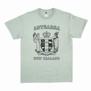 100kp mens t light green nz crest