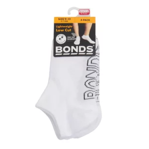 bonds low cut white 4pk 1