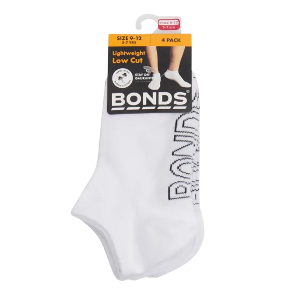 bonds low cut white 4pk 1