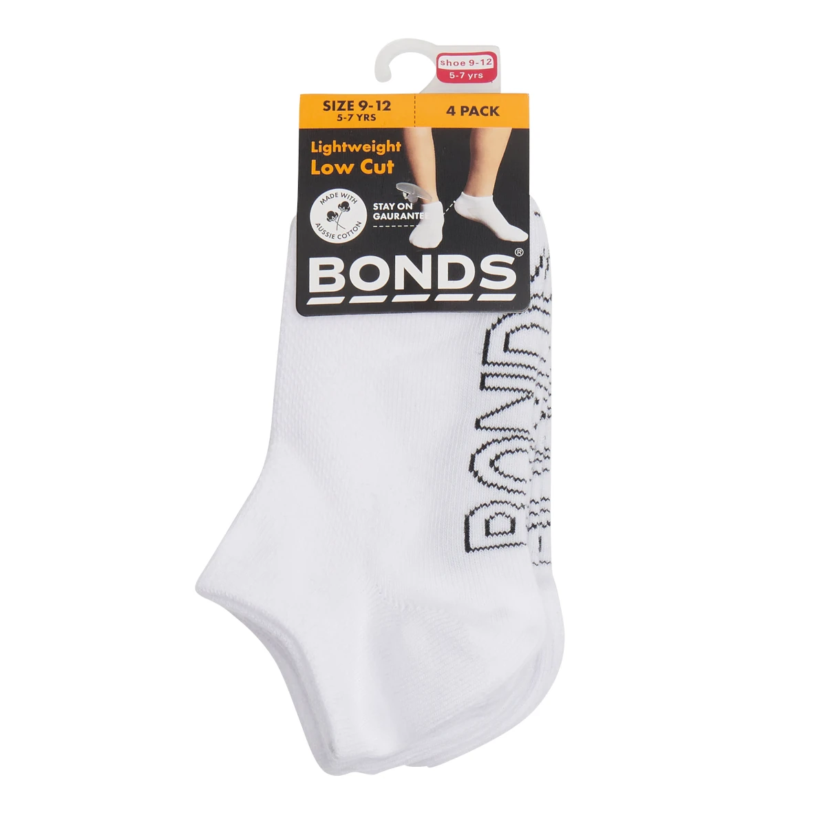 bonds low cut white 4pk 1