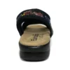 euroflex tuscany sandal black floral 5