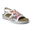 euroflex tuscany sandal white floral 1