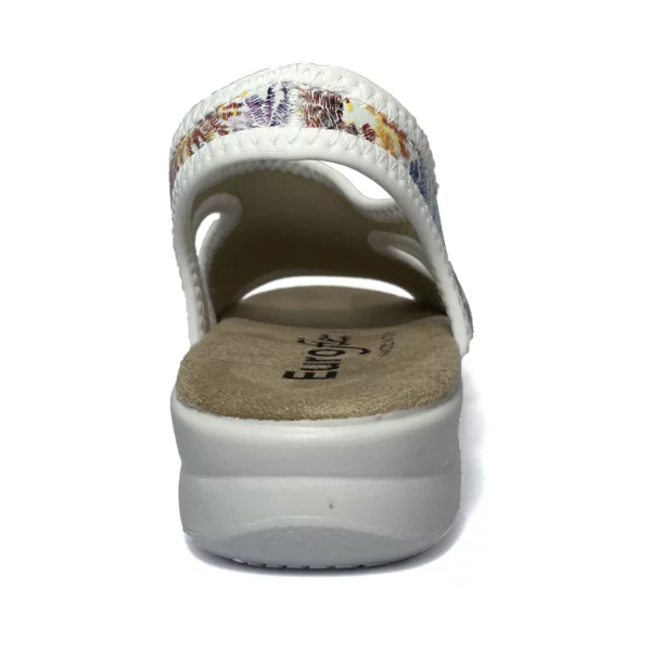 euroflex tuscany sandal white floral 4