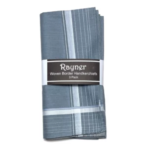 mens woven border handkerchiefs 3pack 1