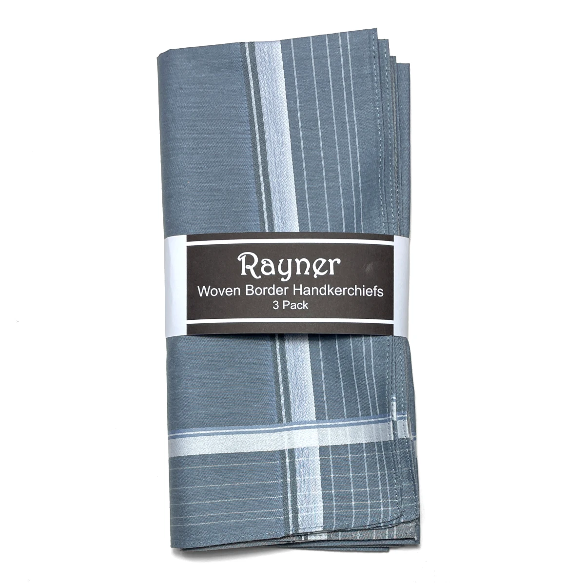 mens woven border handkerchiefs 3pack 1