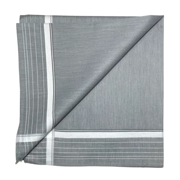 mens woven border handkerchiefs 3pack 3