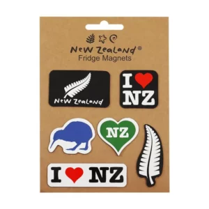 nz i love nz fridge magnets 6pc 56cm