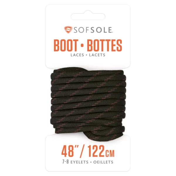 sof sole boot 48inch 122cm laces black tan