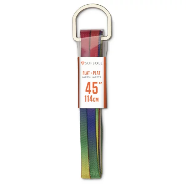 sof sole flat laces neon rainbow 45inch 114cm
