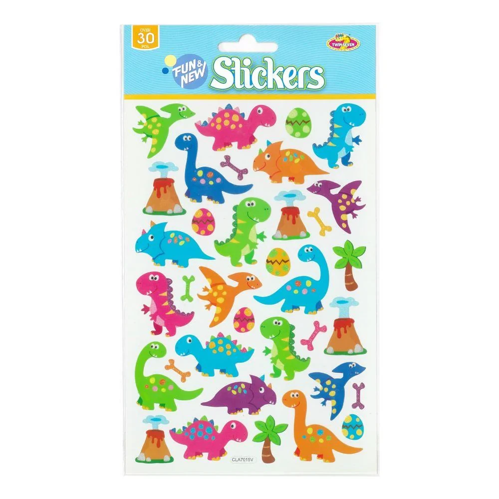 stickers dinosaurs glitter