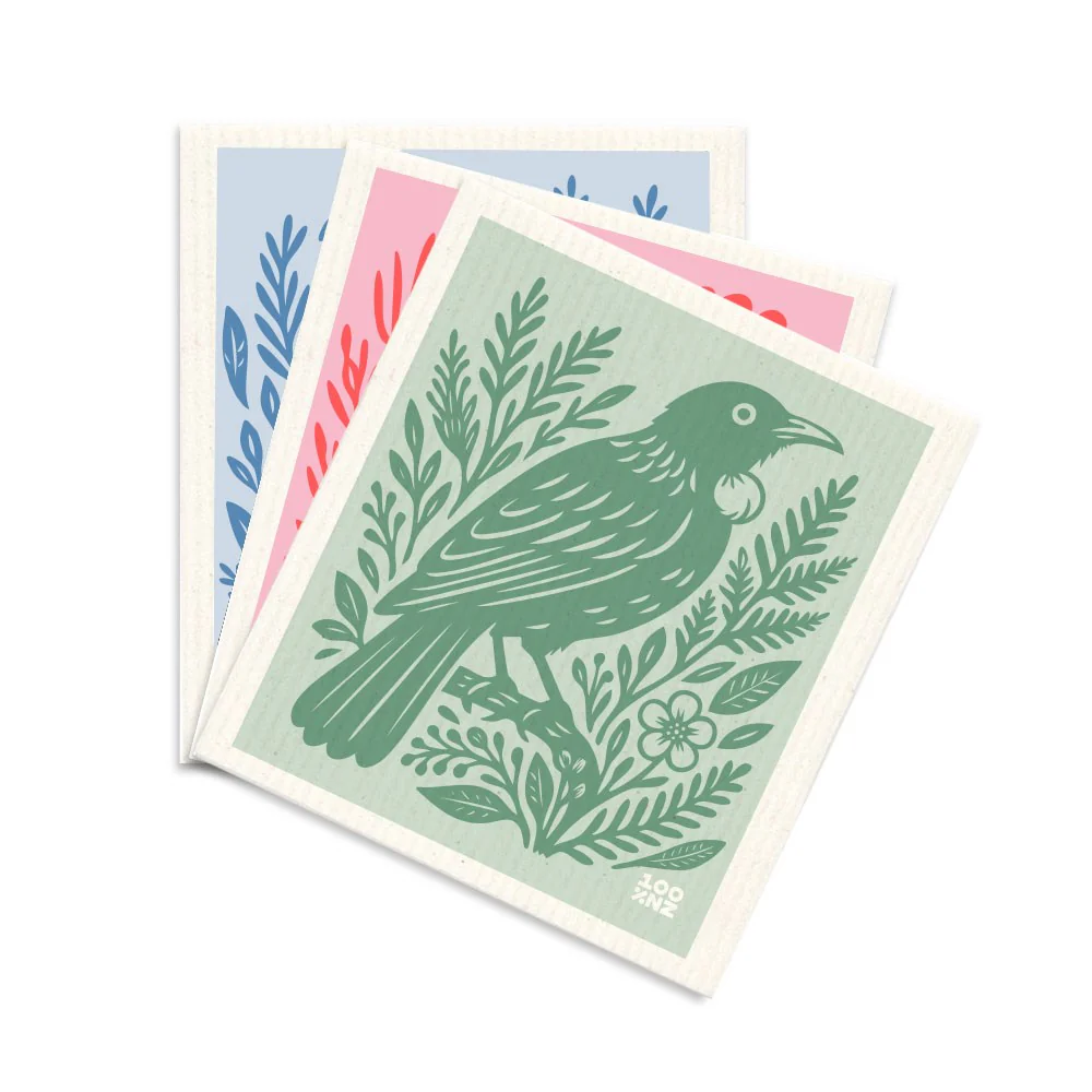 swedish dishcloths nz woodcut birds
