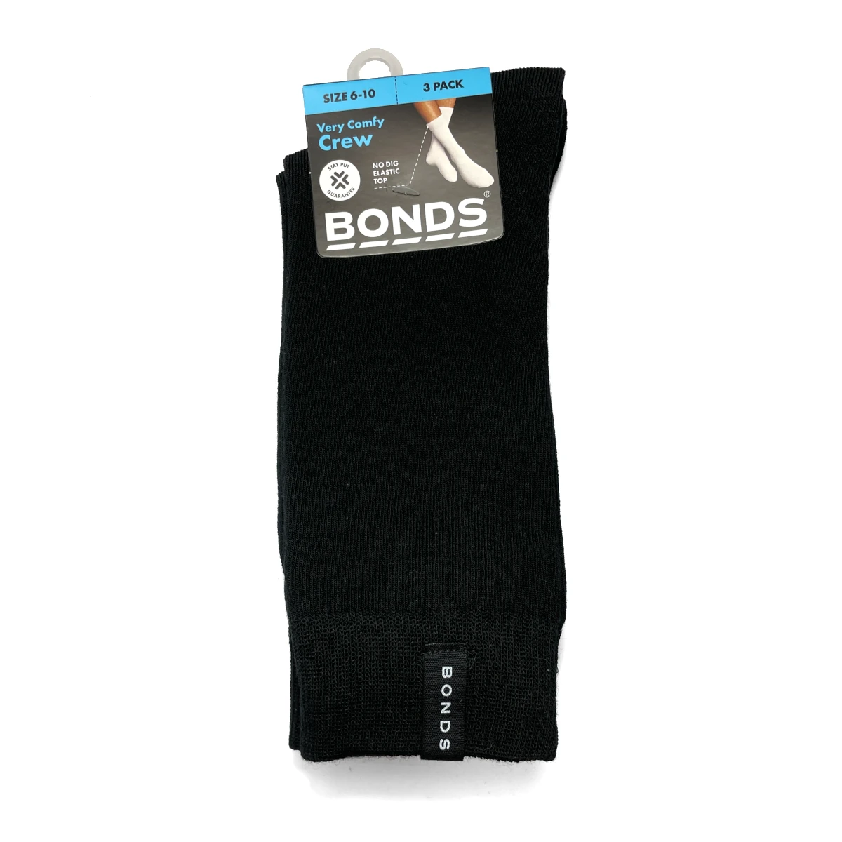 sxwg3w bonds everyday crew socks 3pk black 1
