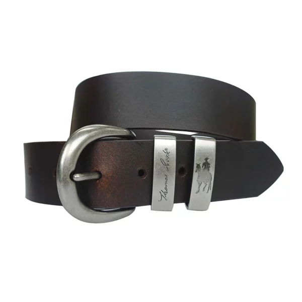 thomas cook silver twin keeper belt chocolate tcp1926bel 443