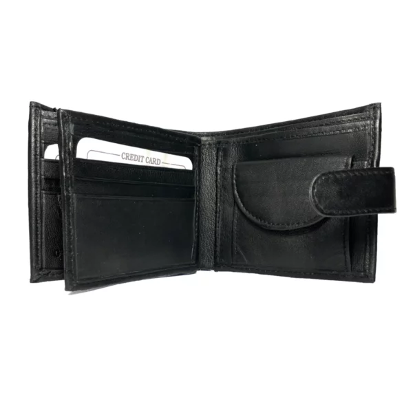 down under leather wallet black pw104 1