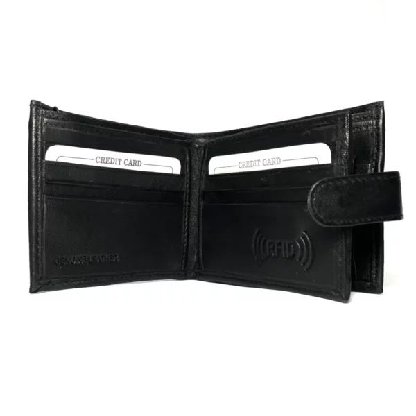 down under leather wallet black pw104 2