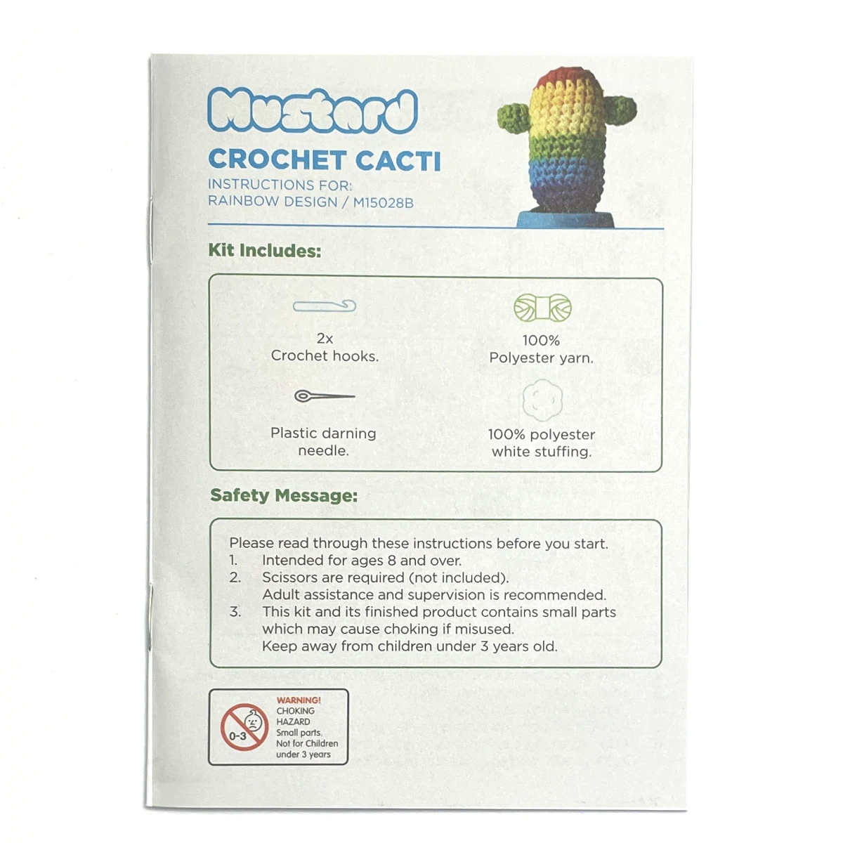 mustard crochet cactus rainbow 4