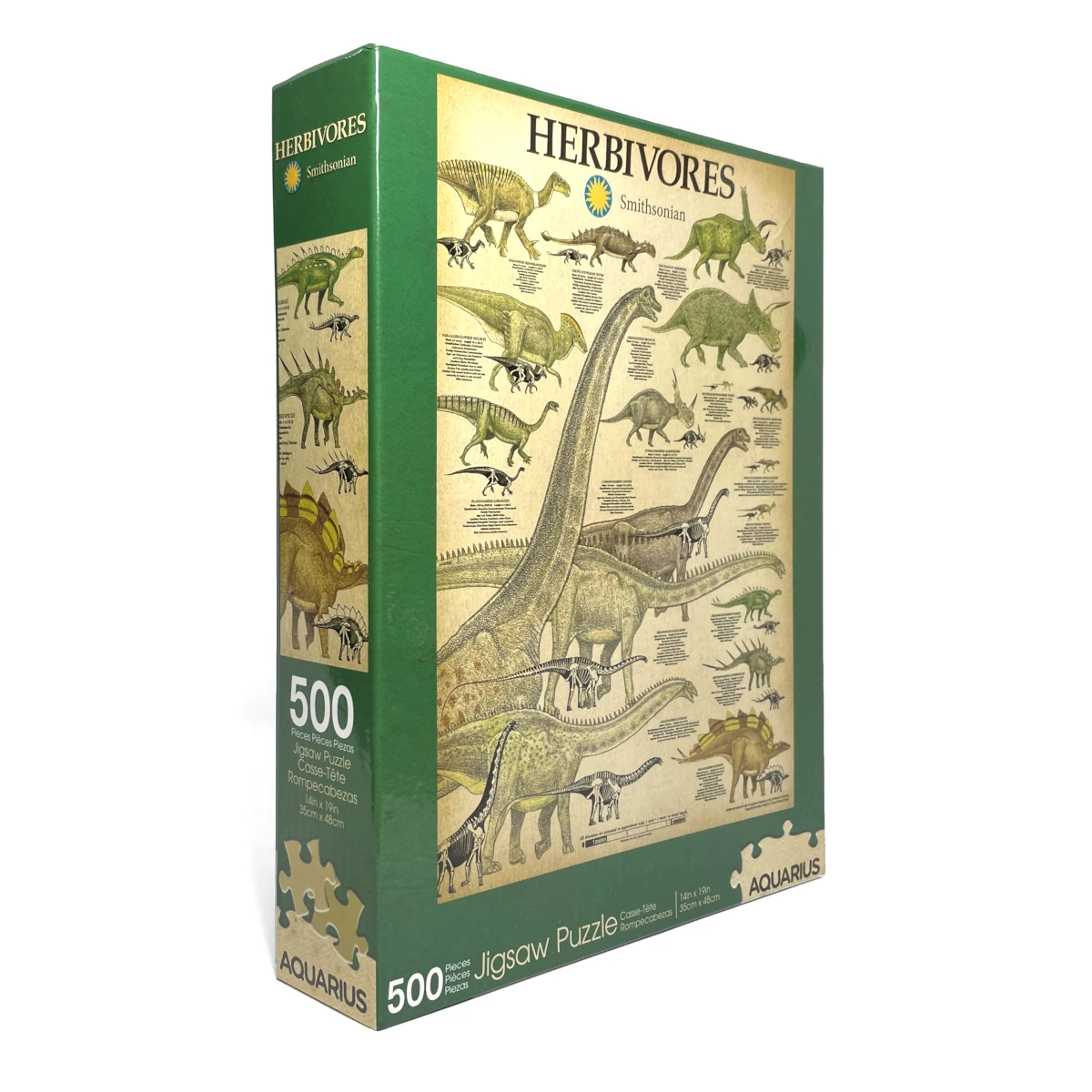 smithsonian herbivore dinosaurs jigsaw 500pc puzzle 1
