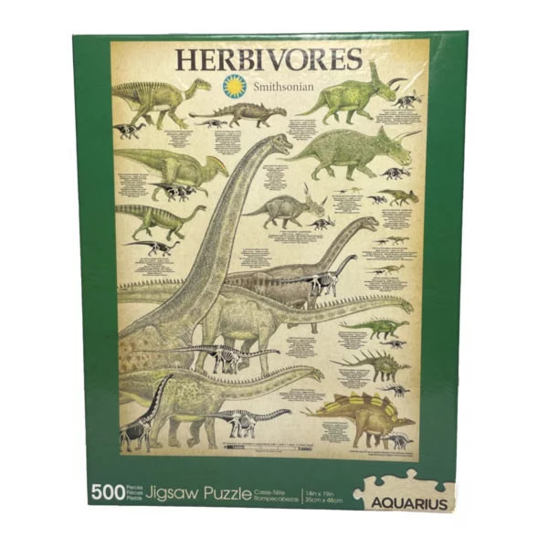 smithsonian herbivore dinosaurs jigsaw 500pc puzzle 2