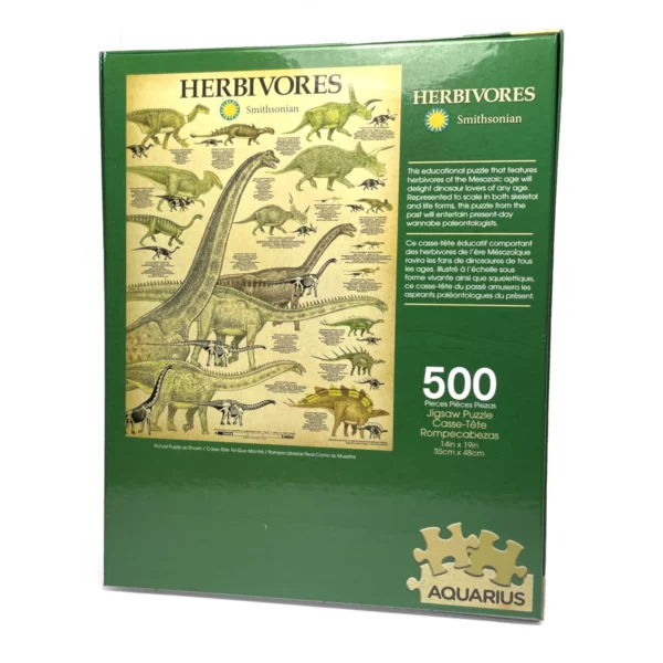 smithsonian herbivore dinosaurs jigsaw 500pc puzzle 3