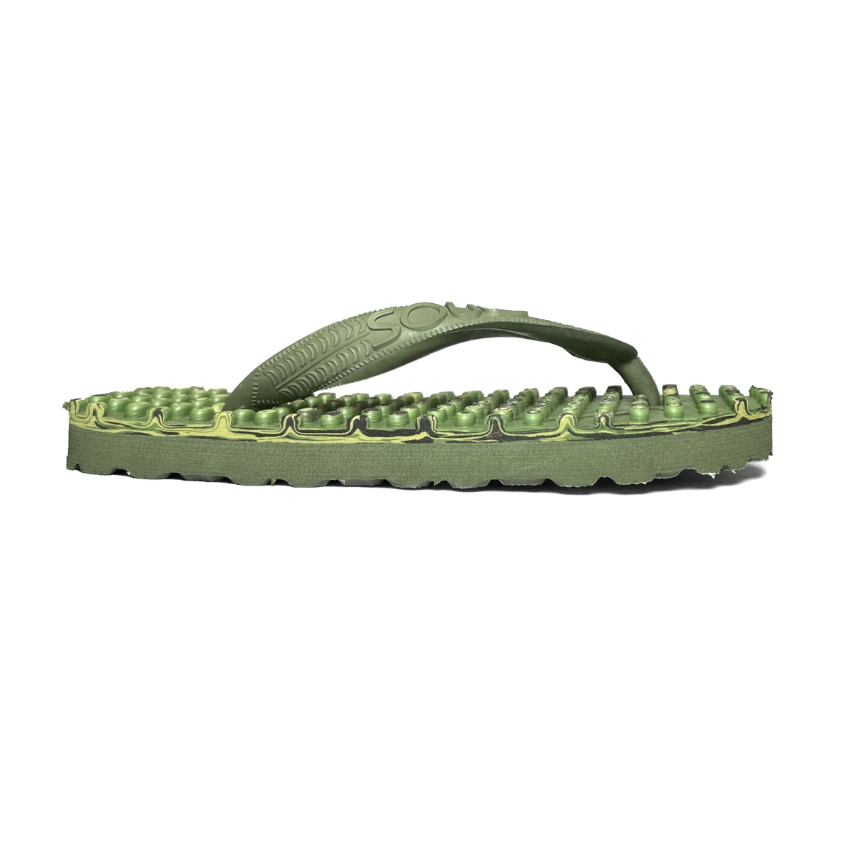souls comf mass kids jandals camo green 2