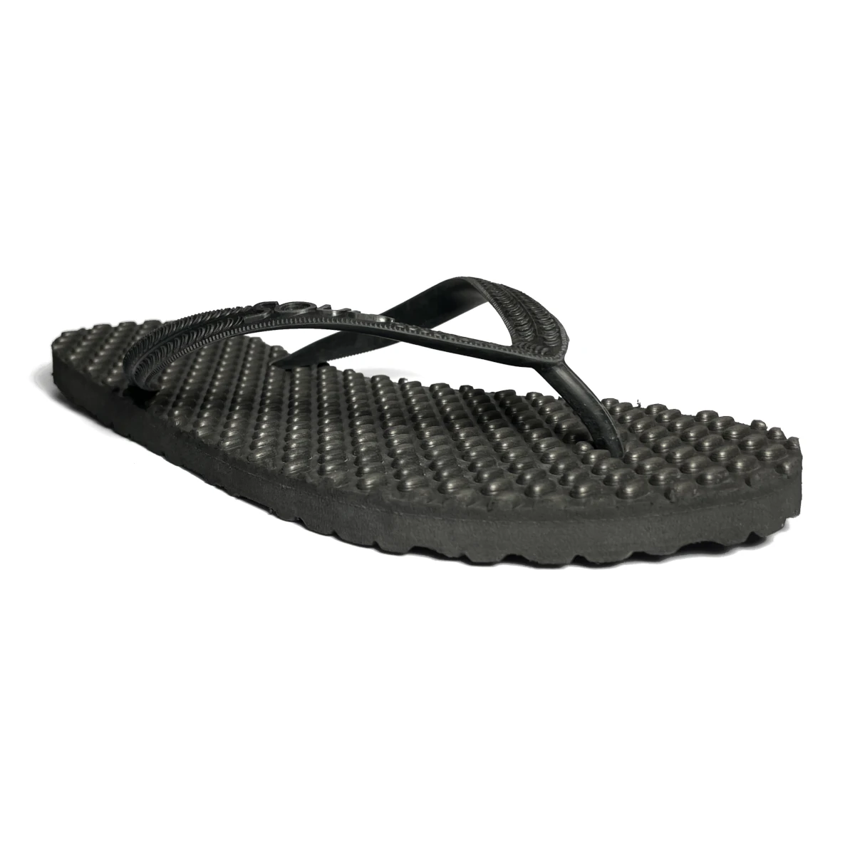 souls comfort massage jandals black out 1