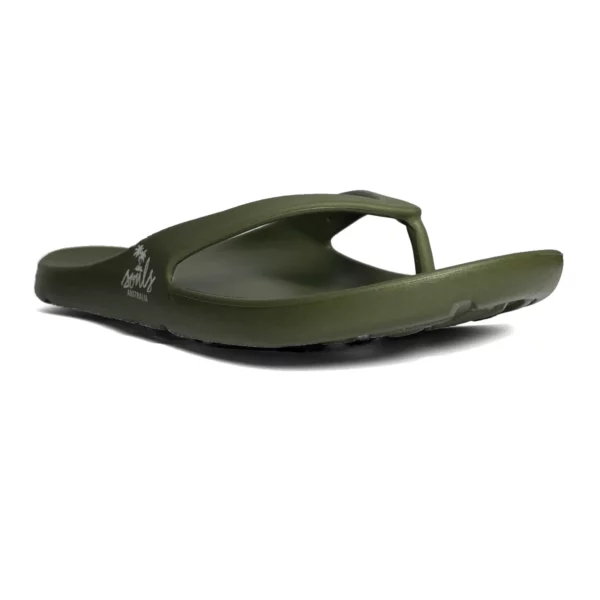 souls ortho jandals green 1