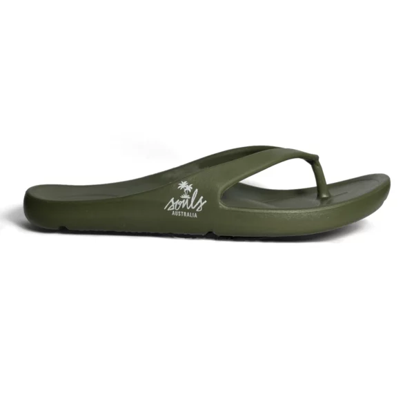 souls ortho jandals green 2