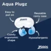 zoggs aqua plugz ear plugs blue 2