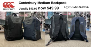 canterbury medium backpack 49.99