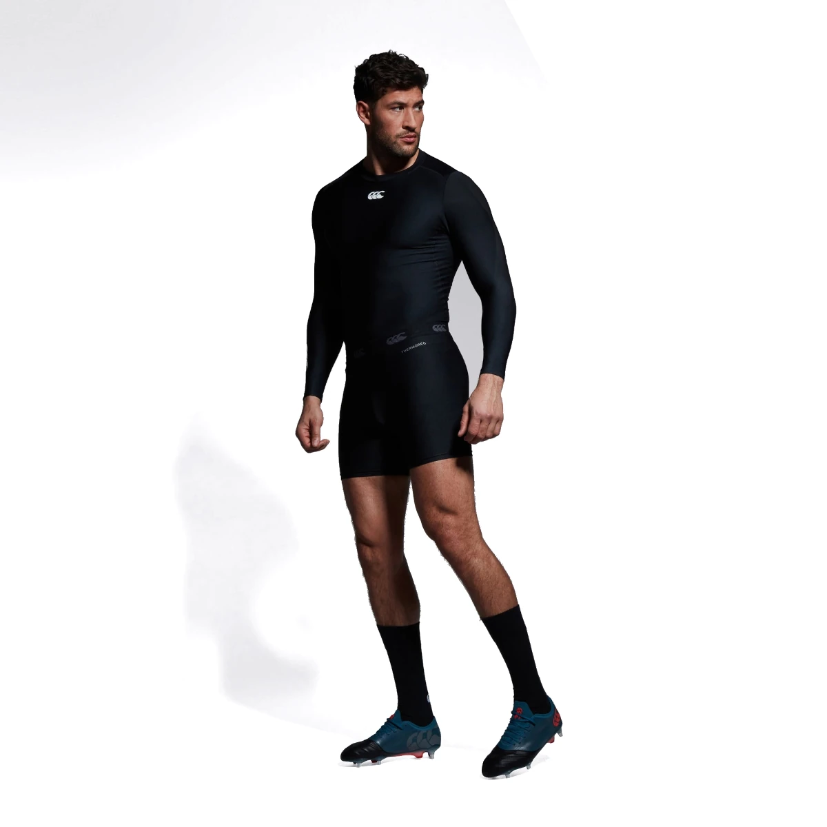 canterbury thermoreg 6 inch short black 6
