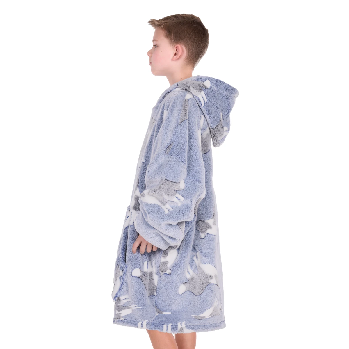 kid's dogs snuggle hoodie os 2