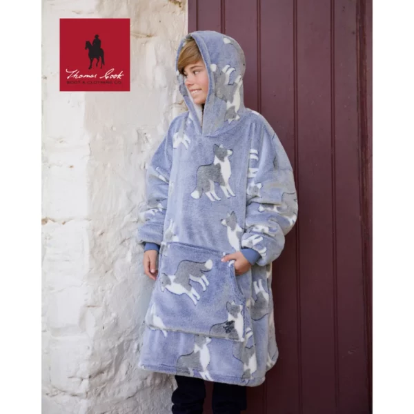 kid's dogs snuggle hoodie os 5