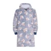 kid's horse snuggle hoodie greyblue 1