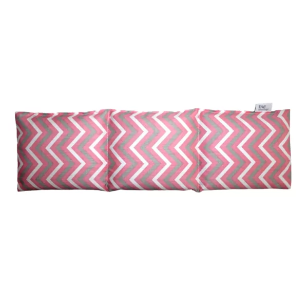 pink zig zag wheat bag pink ribbon 2