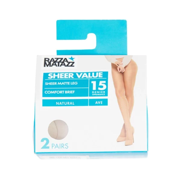 razzamatazz comfort brief sheers 2 pack natural h8034o hgn 3