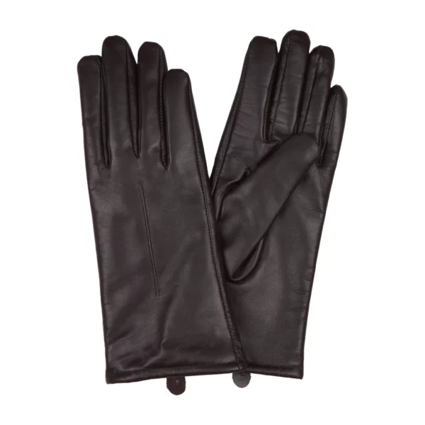 thomas cook women's leather gloves chocolate 1