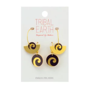 917jw koru fan and drop earring set 1