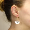 917jw koru fan and drop earring set 2