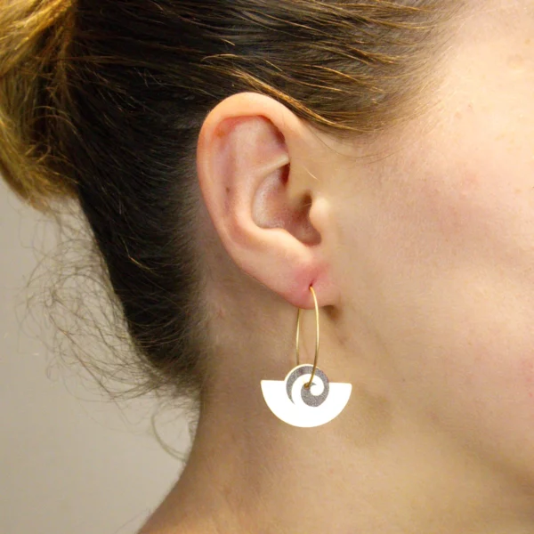 917jw koru fan and drop earring set 2