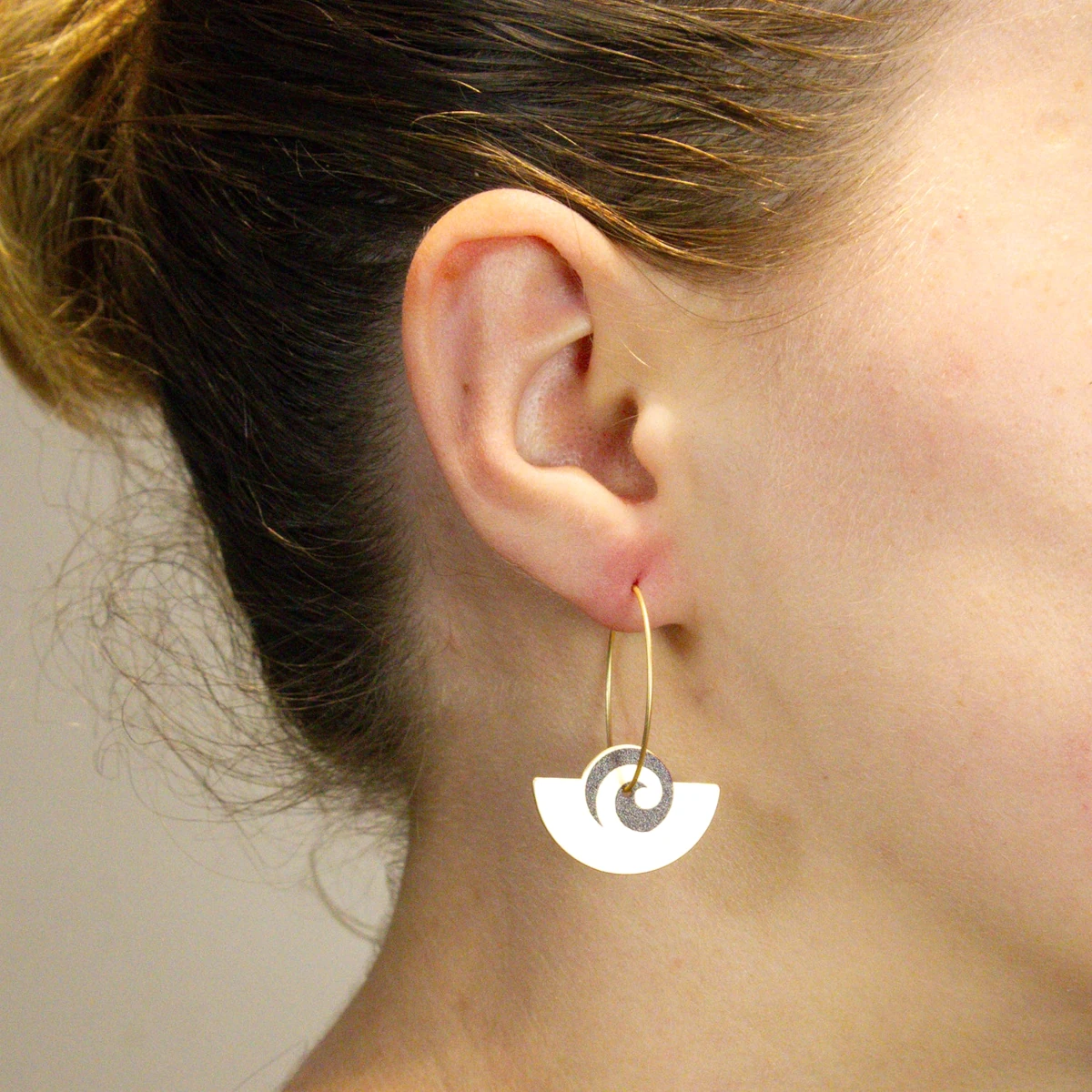 917jw koru fan and drop earring set 2