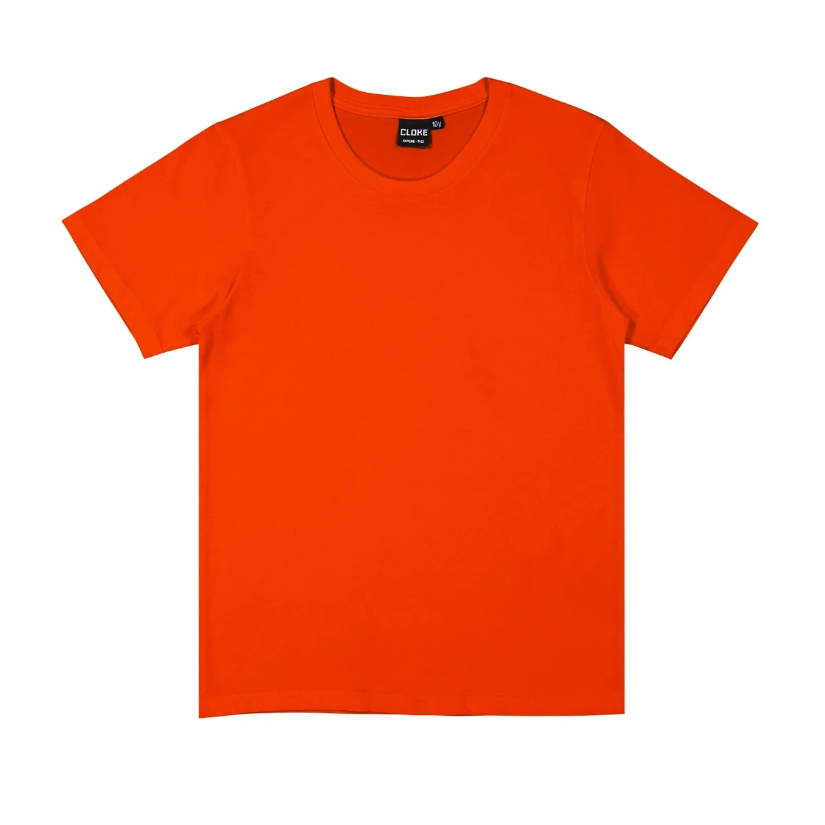 cloke outline kids tee t102 orange 1