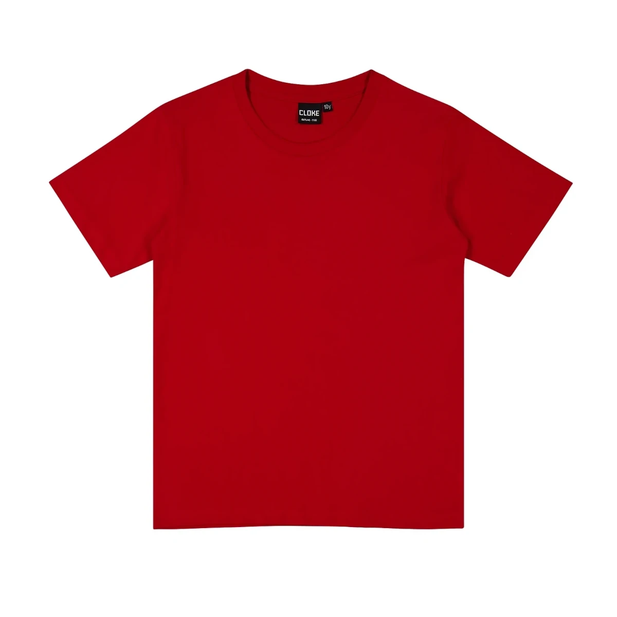 cloke outline kids tee t102 red 3
