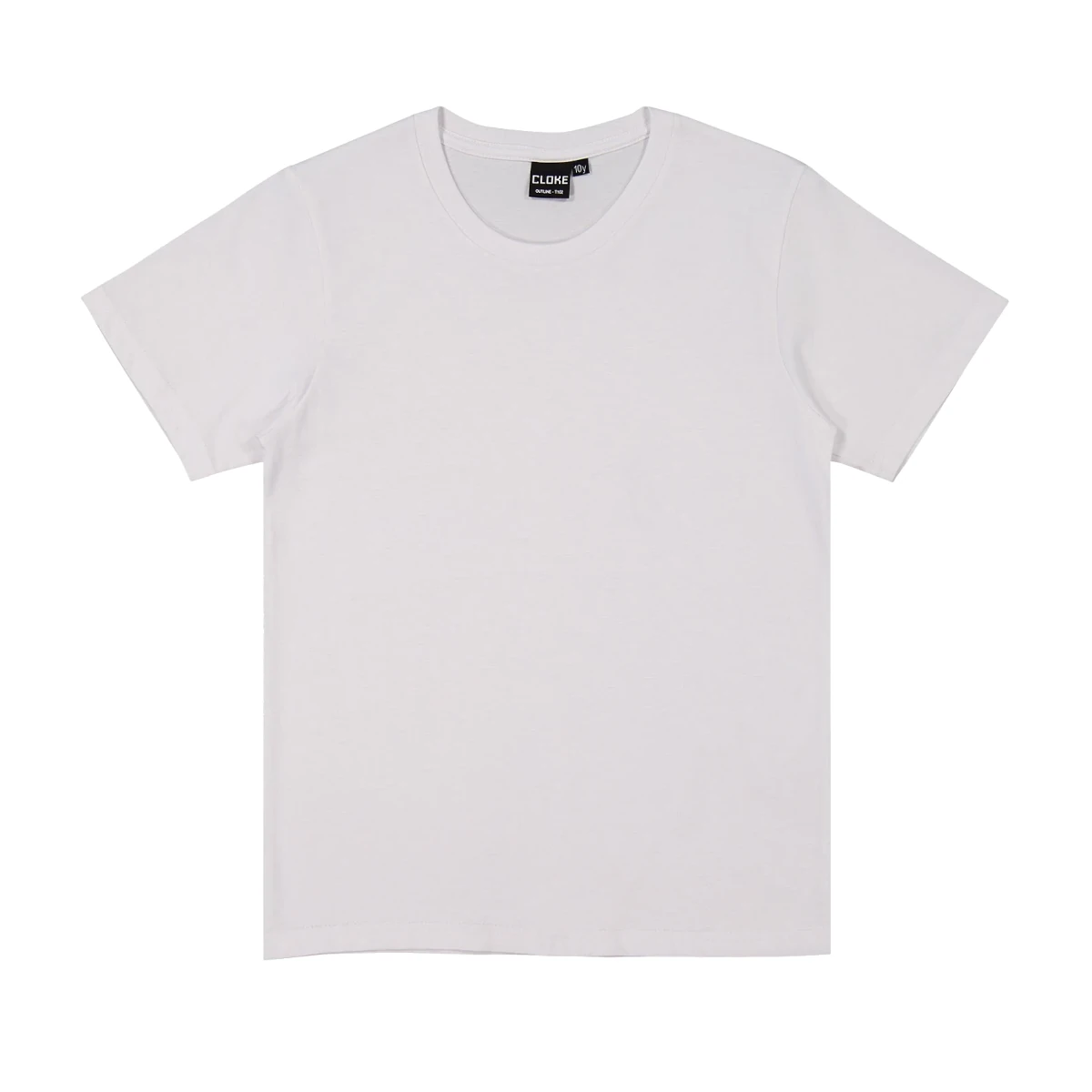 cloke outline kids tee t102 white 3