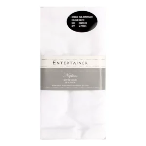 entertainer napkins 50x50cm set of four white