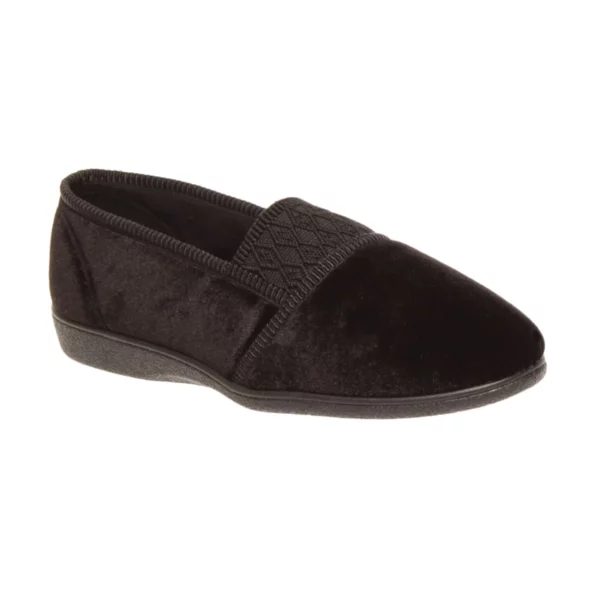 grosby candy slipper black 1