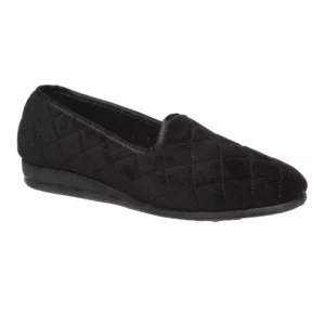 grosby dawn slipper black 1