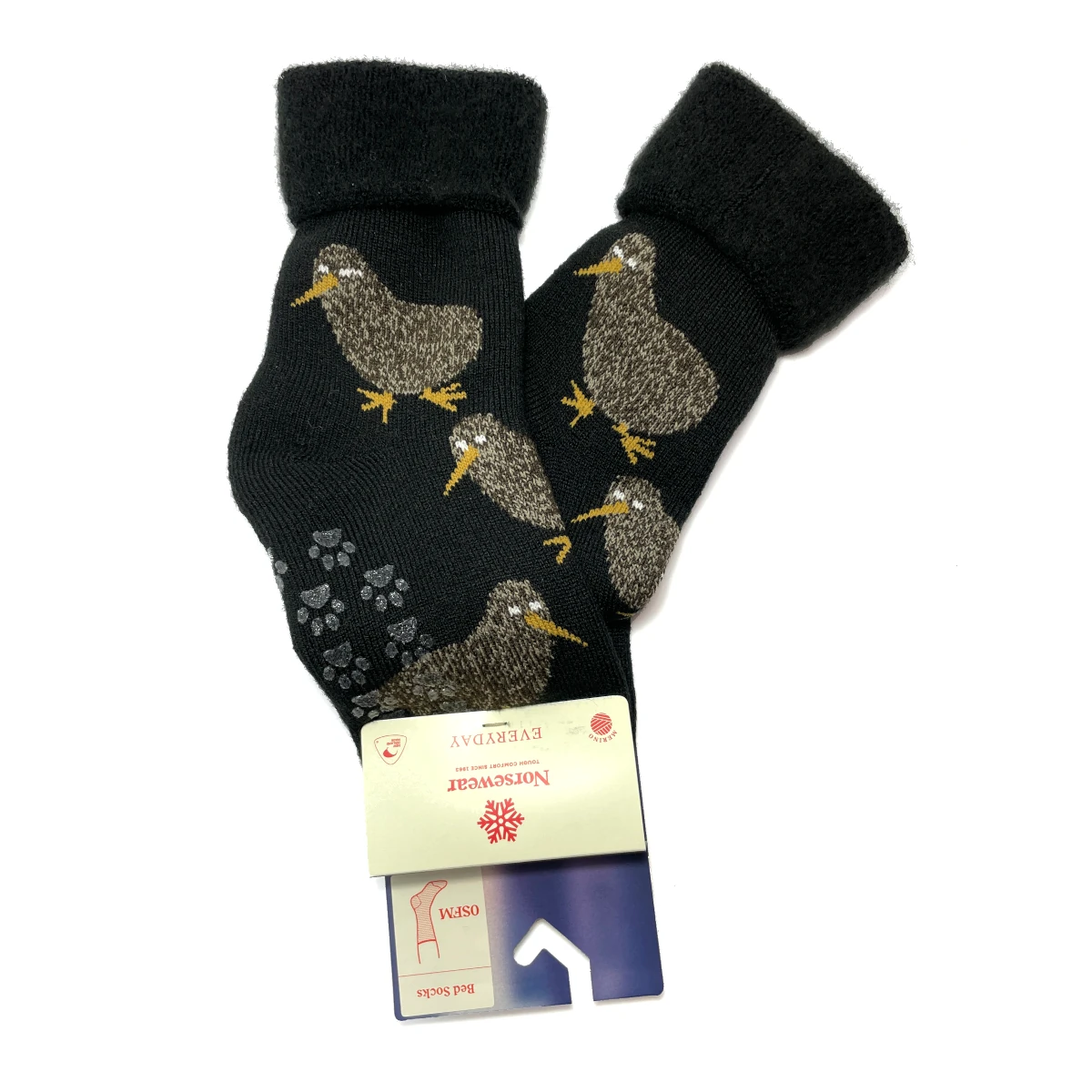 kiwi bed sock black osfm 3