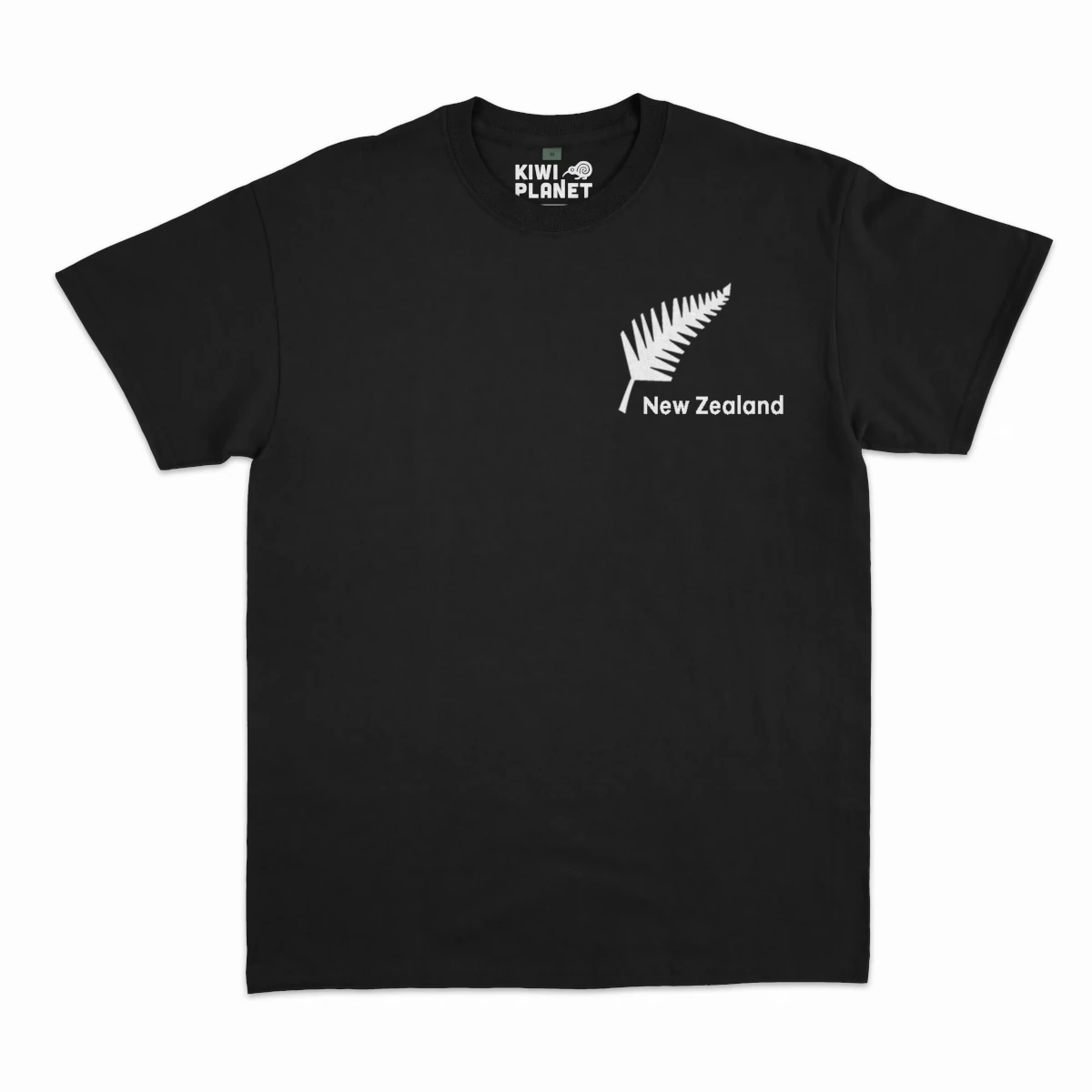 kiwi planet mens tee embroidered fern 1